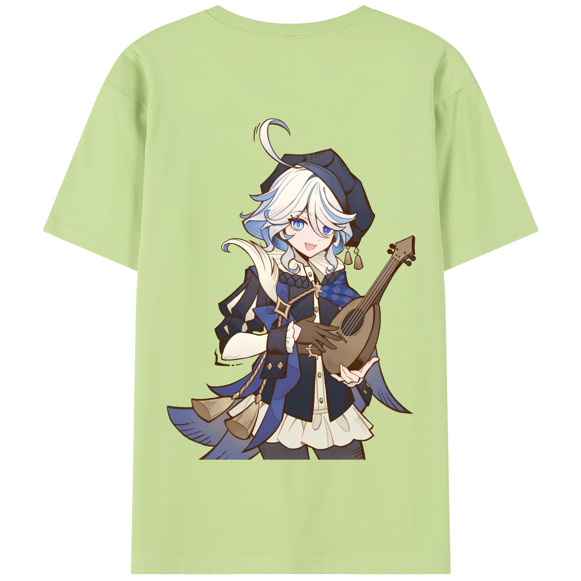 げんし神 フリーナ genshin Furina 綿100％半袖Tシャツ（背面プリント）